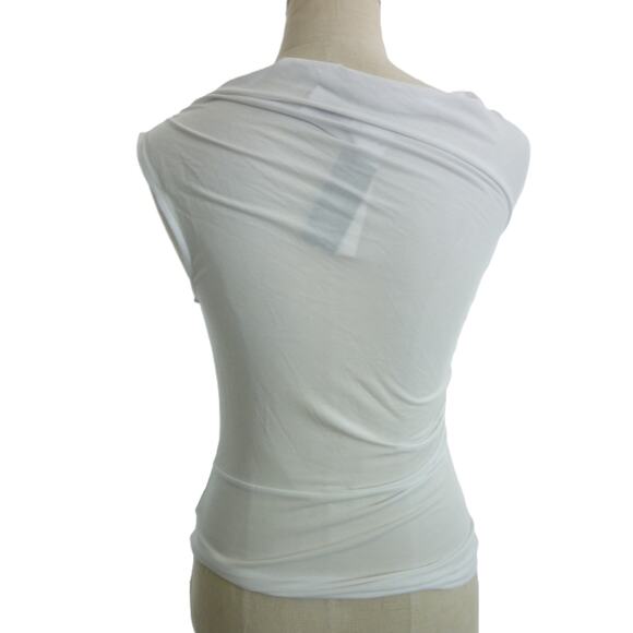 NWT Babaton Gallery Top Drapey Jersey Off Shoulder Size SP - Picture 3 of 6